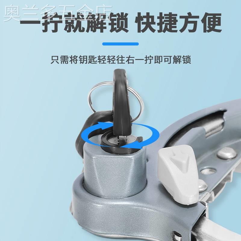 老式自行车锁防盗马蹄锁儿童锁车神器固定防剪钥匙锁单车锁具大全