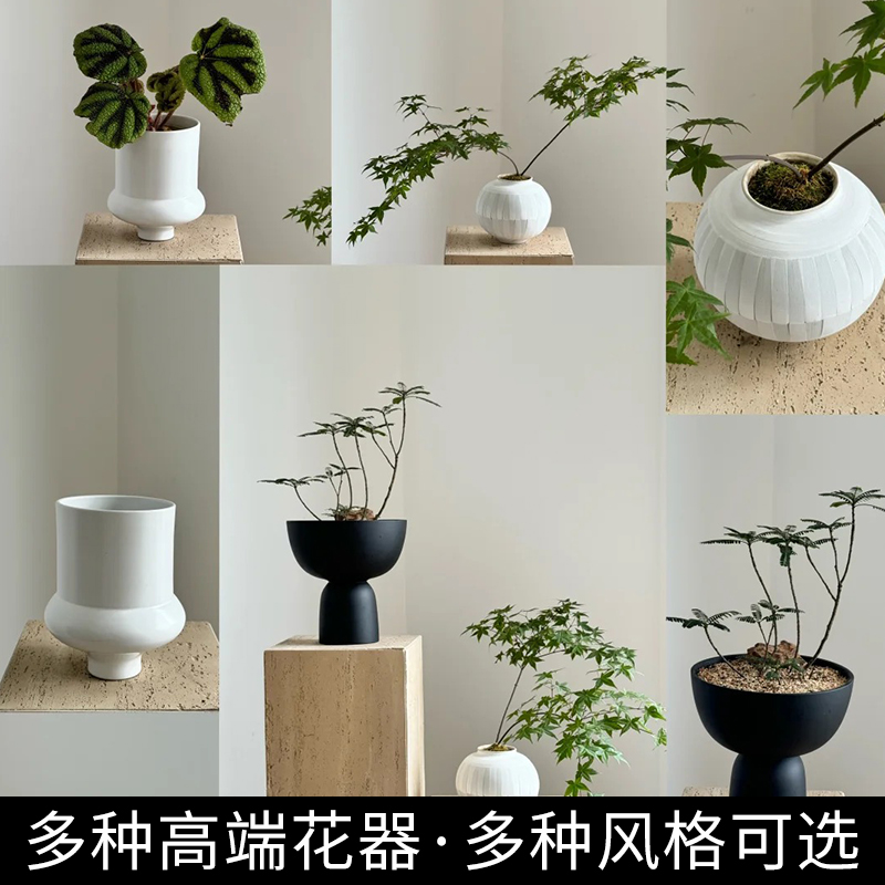 高级景德镇花盘花瓶陶瓷玻璃风格