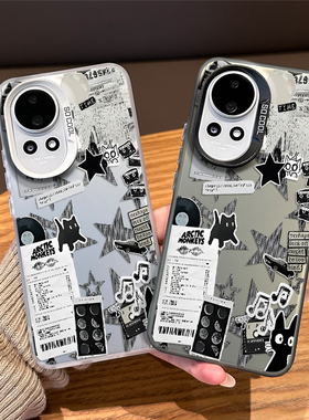 像素猫咪手机壳适用华为nova15创意14个性13pro涂鸦12ultra小众11se高级感10超好看9新款8爆款7外壳por保护套
