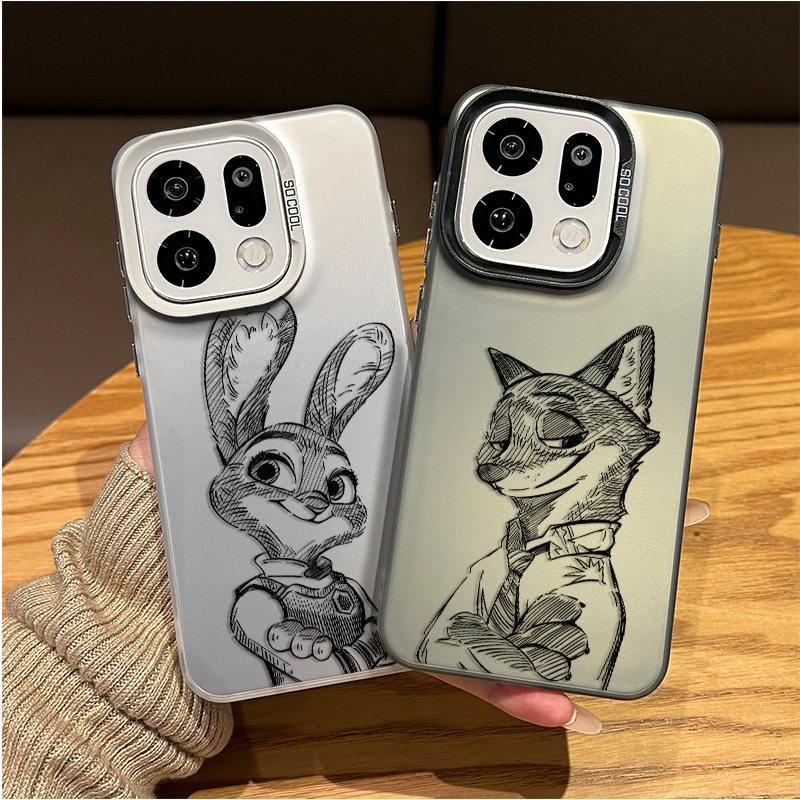 情侣疯狂动物城手机壳适用OPPO