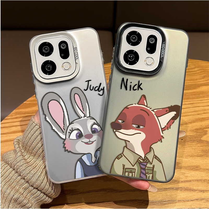 情侣疯狂动物城手机壳适用OPPO