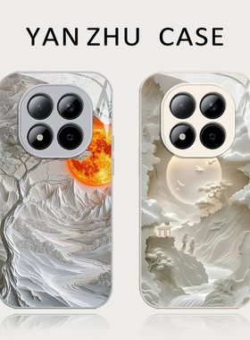 云涧栖月手机壳适用红米note15pro新中式14中国风13小众turbo4高级感12小众11tpro新款3高级感10套9redmi十+