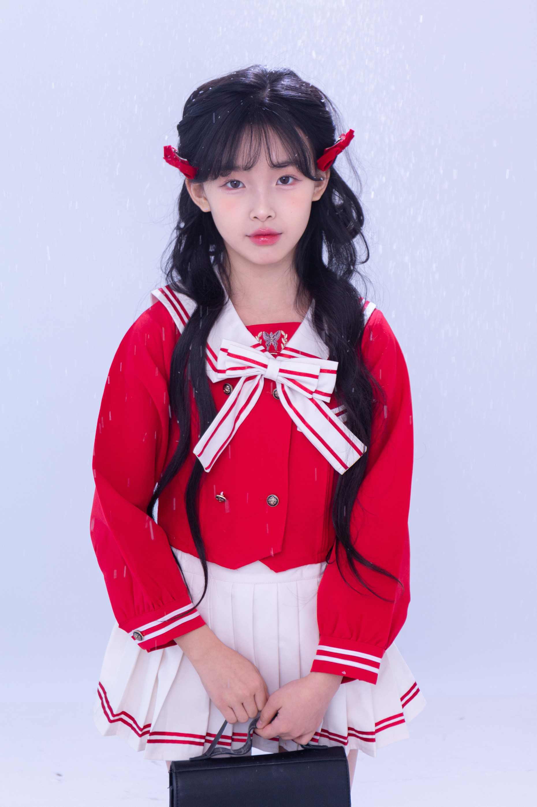 刘格格同款正品家原创学园少女春季甜美粉色时尚jk套装月兮花宸