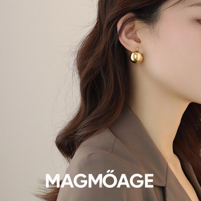 法国MAGMOAGE金球耳环