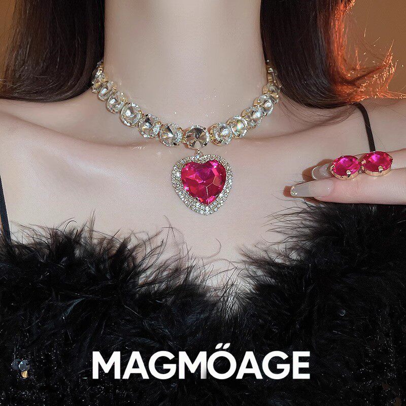 法国设计师MAGMOAGE爱心项链耳环