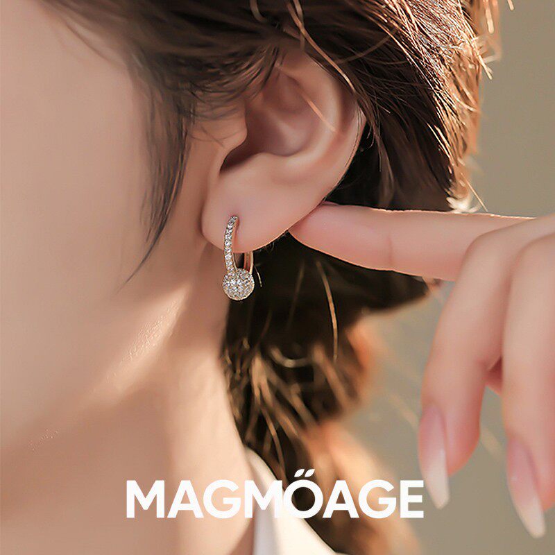 法国设计师MAGMOAGE小钻球耳环