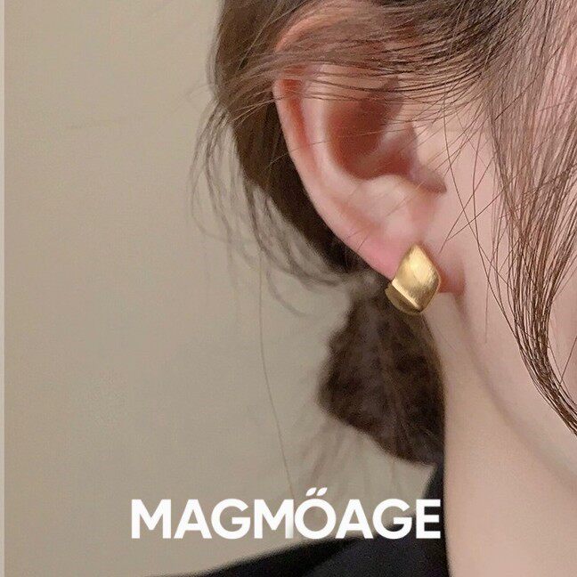 法国MAGMOAGE复古不规则耳钉