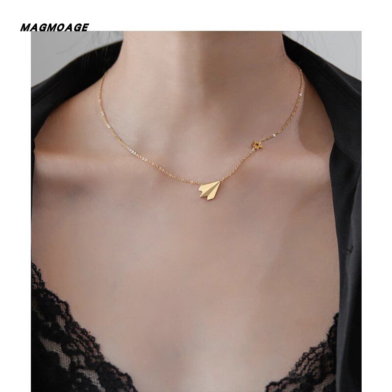 MAGMOAGE「优雅端庄」飞机项链