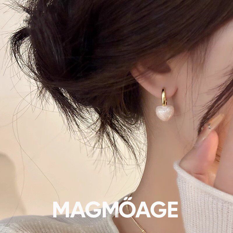 法国设计师MAGMOAGE爱心耳环