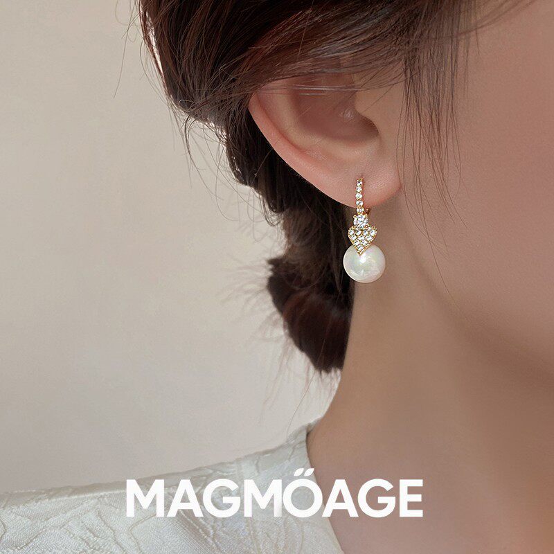 法国设计师MAGMOAGE金色耳环