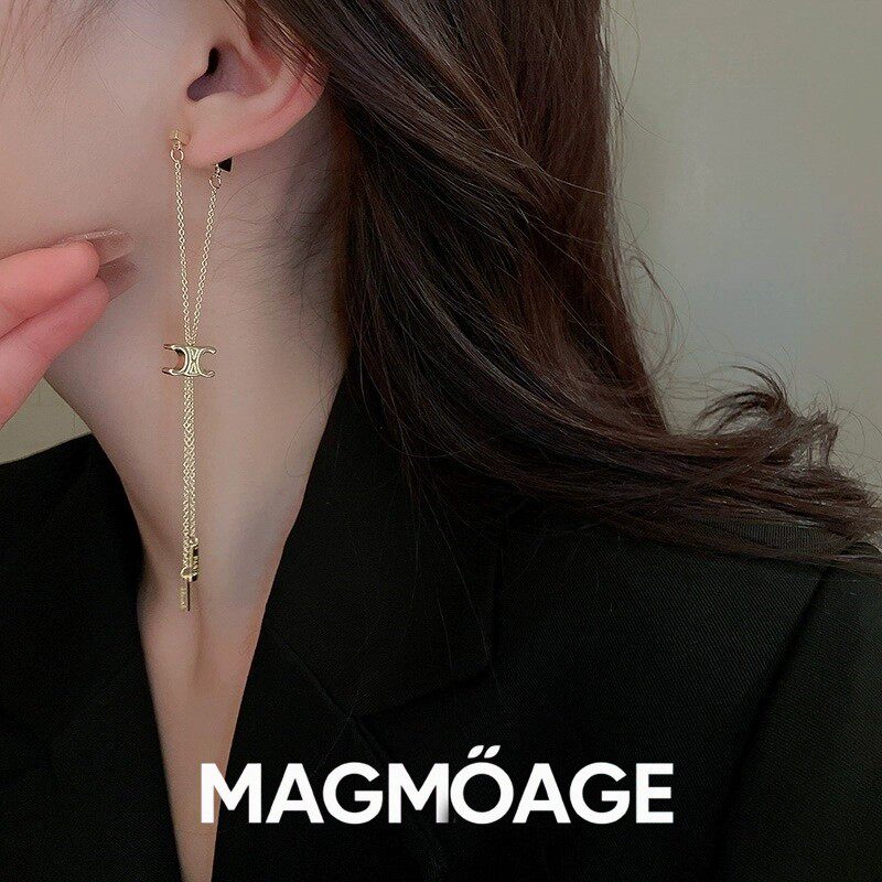 法国设计师MAGMOAGE长款流苏耳钉