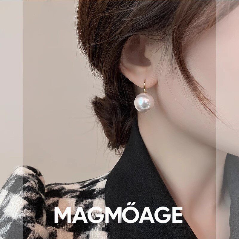法国MAGMOAGE粉珍珠耳环