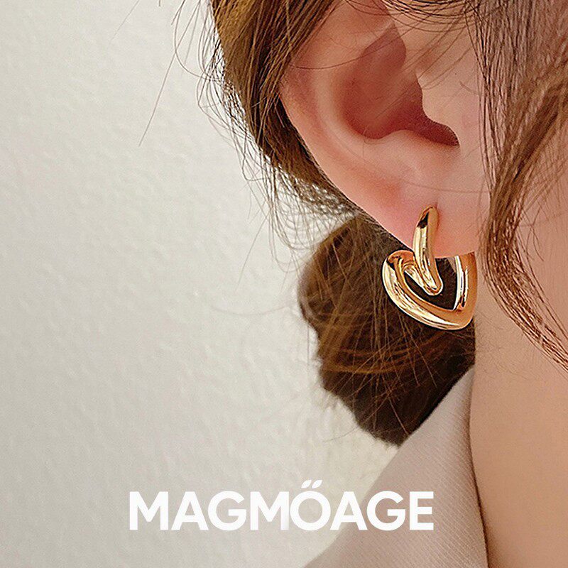 法国设计师MAGMOAGE金属风耳钉