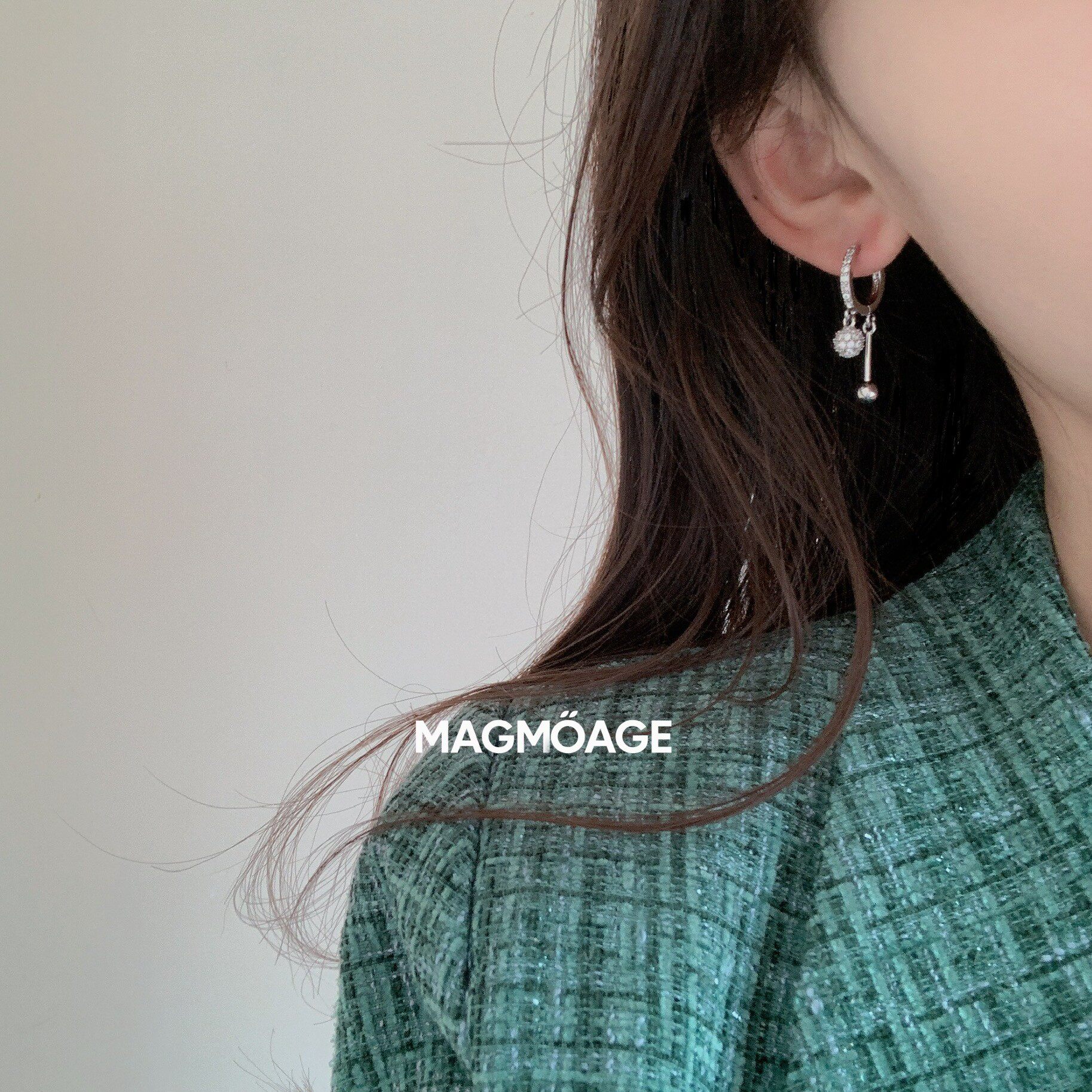 MAGMOAGES925银针璀璨流星耳钉