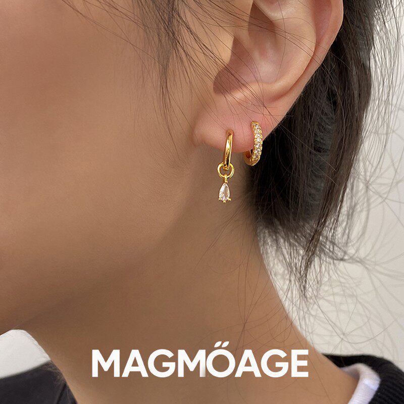 法国设计师MAGMOAGE不对称耳钉