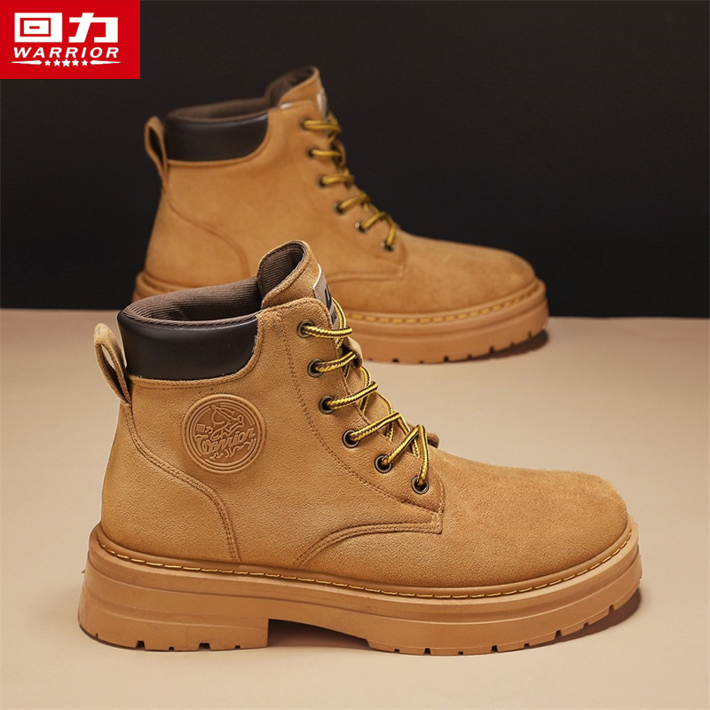 回力男鞋正品英伦风厚底马丁靴