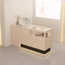 收银台店铺高级柜台美容院前台带灯服装 简约接待台 店小型吧台新款