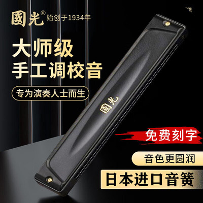 国光德国进口音簧28孔口琴24孔
