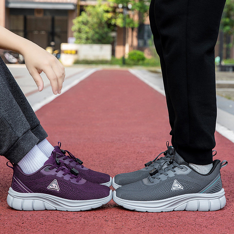 健步鞋中老年爸爸鞋透气网面运动鞋男女舒适软底轻便休闲鞋妈妈鞋