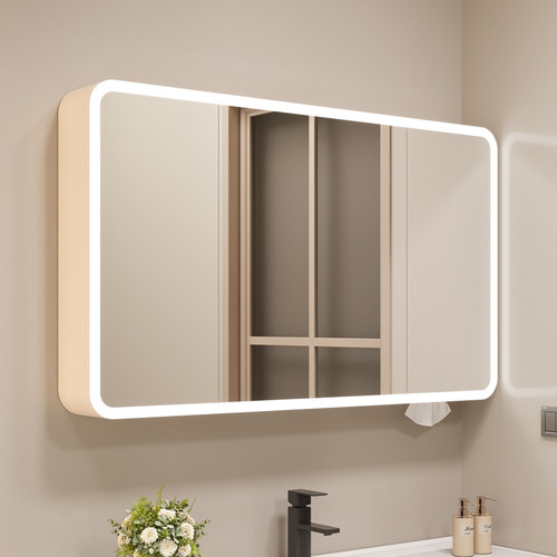 卫生间碳钢智能浴室镜柜防水