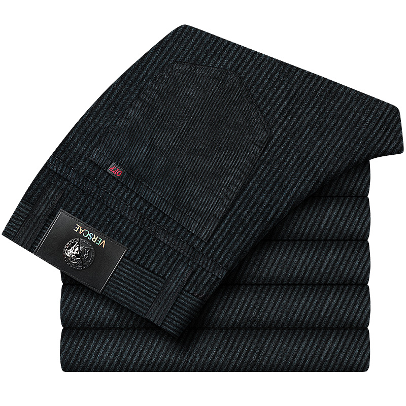 男士墨绿色灯芯绒长裤绒裤