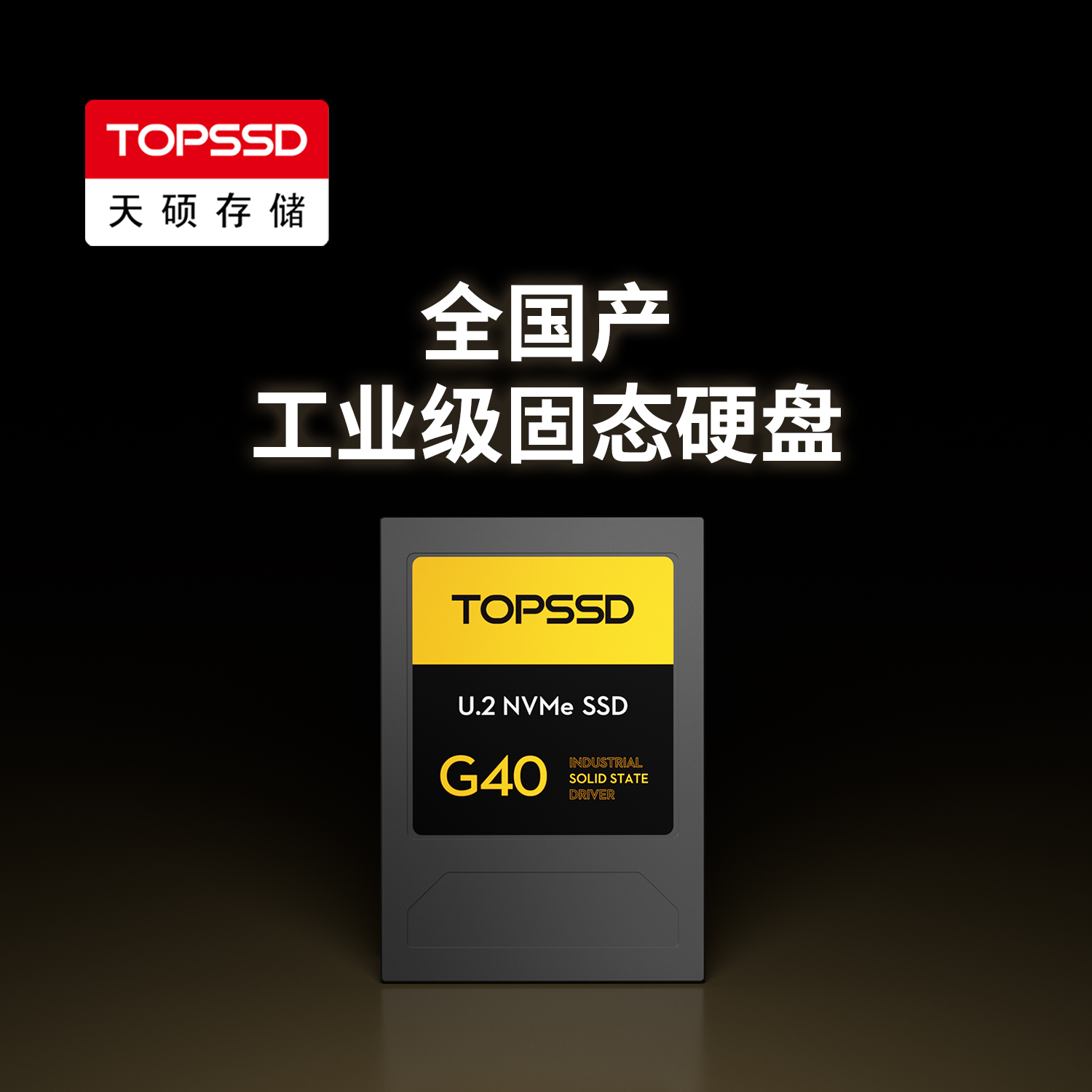 天硕（TOPSSD）G40全国产U.2 宽温工业级SSD固态硬盘