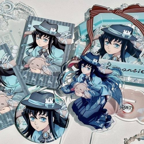 鬼灭之刃周边时透无一郎兔吧唧徽章礼物自制亚克力立牌绝美二次元