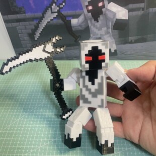 MC我的世界烦人的村民实体303关节超可动手办3D打印玩具摆件