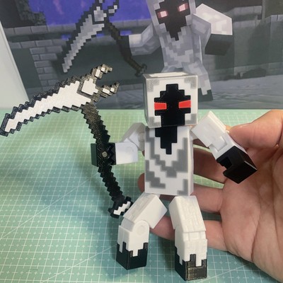 MC我的世界烦人的村民实体303关节超可动手办3D打印玩具摆件