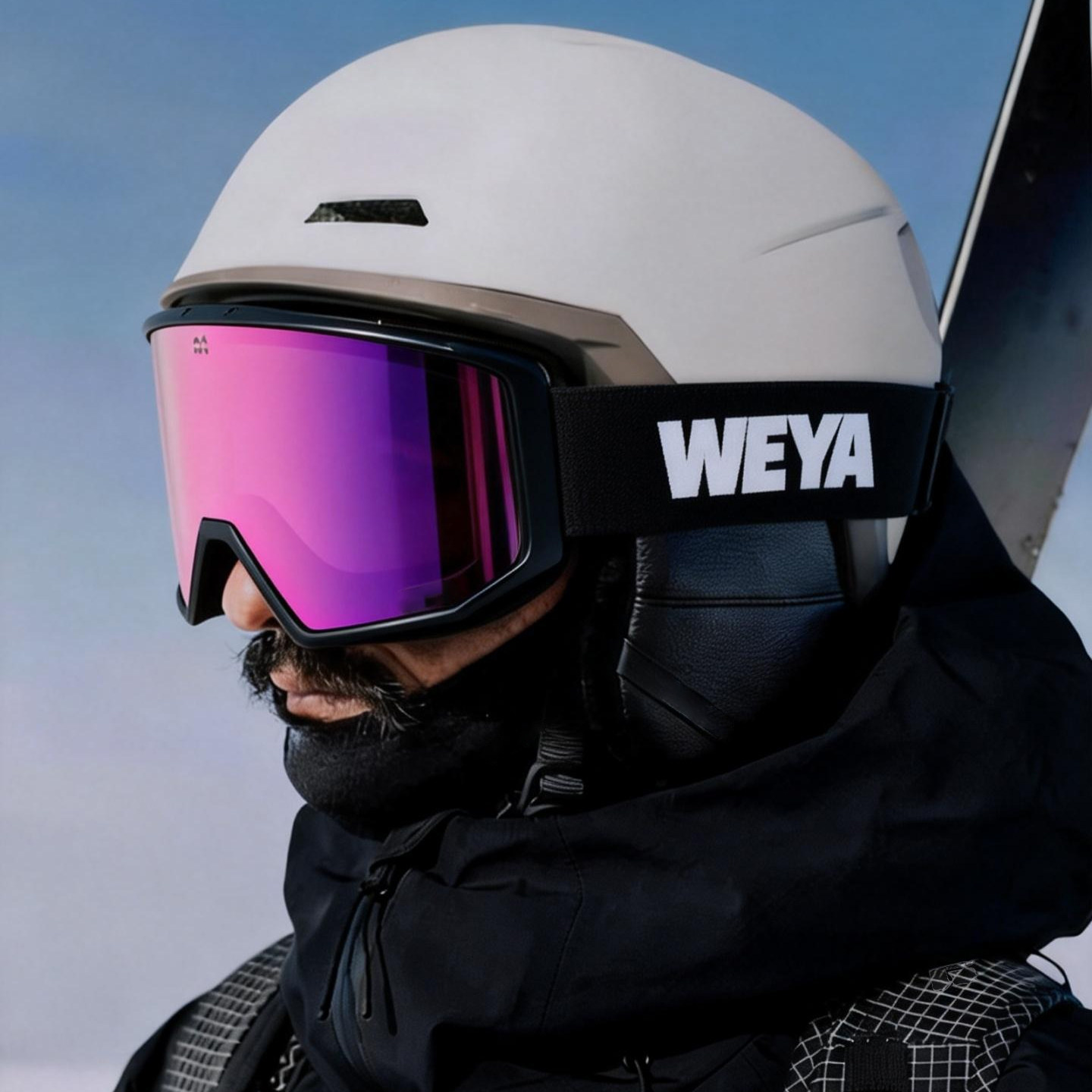 WEYA翻盖磁吸滑雪眼镜高清广角大视野男女款雪镜装备可戴近视眼镜