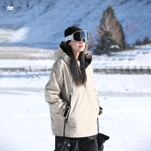 带雪裙防水美式宽松卫衣款雪服