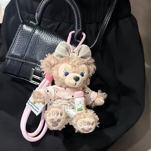 雪莉玫包包挂件达菲熊玩偶钥匙扣