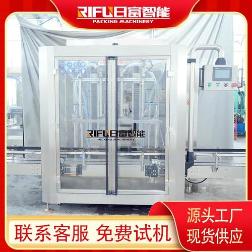 自动食用油四头齿轮泵灌装机 食品液体膏体酱料灌装设备厂家