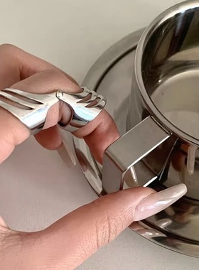 机械风盔甲镂空指环小众高级感酷潮中古蜘蛛号护甲关节戒戒指男女