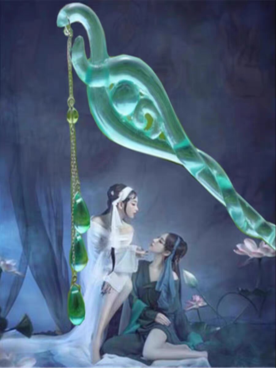 白蛇缘起同款发簪子青蛇劫起cos步摇可盘发流苏古风头饰品汉服新