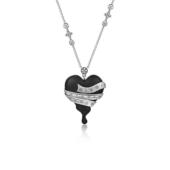 2025缠绕爱心项链女轻奢小众设计高级感复古心形吊坠长款 毛