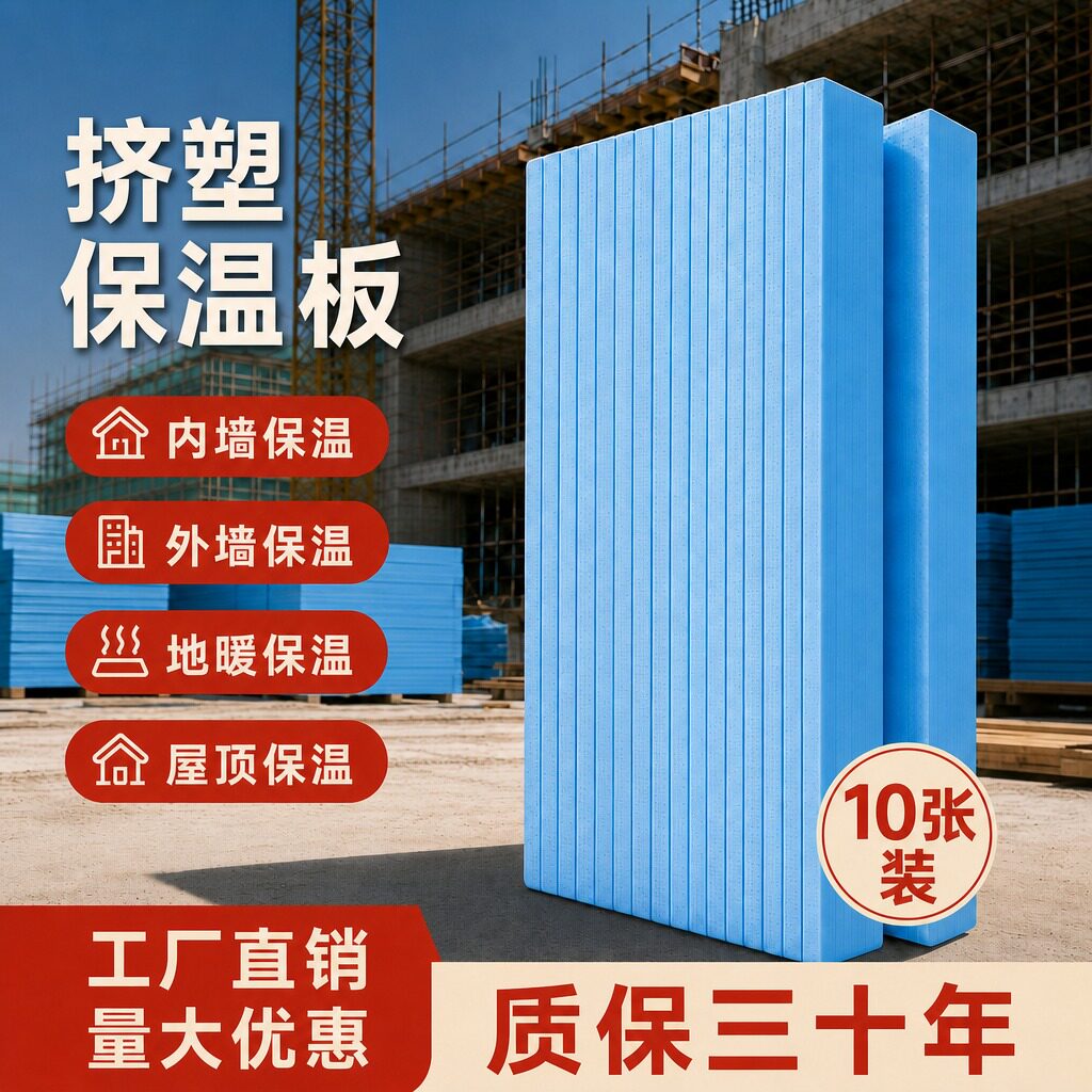 内墙保温板高密度挤塑聚苯泡沫图片
