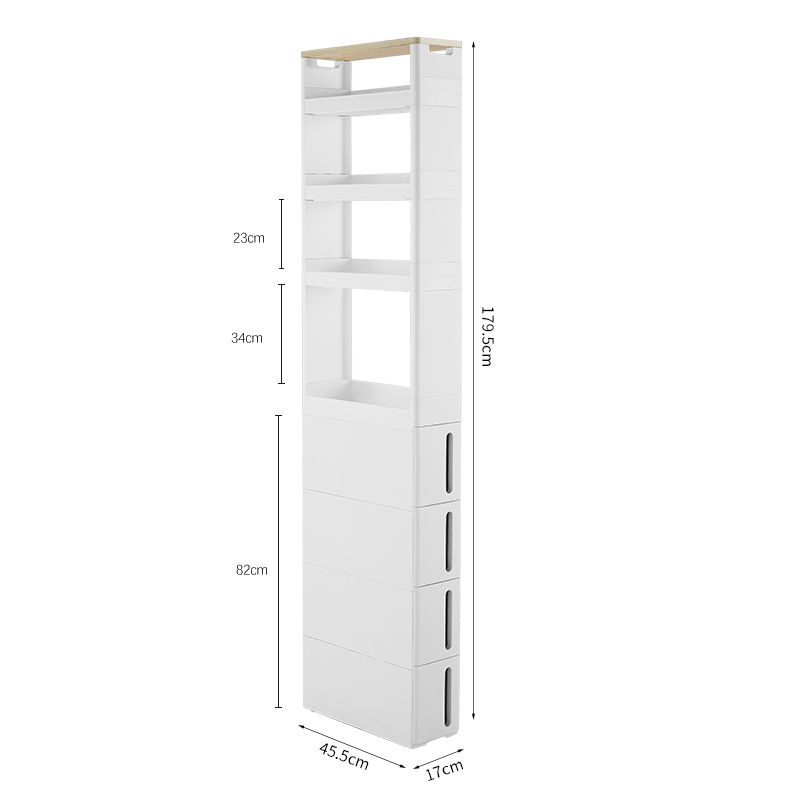 夹缝收纳柜抽屉冰箱侧边储物缝隙窄缝收纳架卫生间浴室厨房置物架