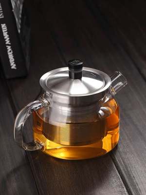 尚明加厚耐热玻璃小茶壶过滤花茶小青柑冲茶壶泡茶器功夫茶具单壶