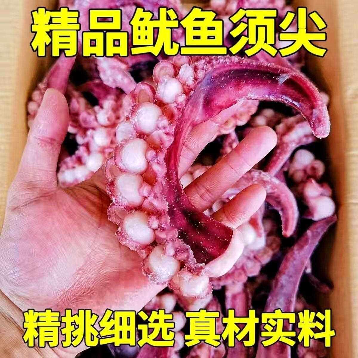 新鲜大章鱼须鱿鱼须脆口大章鱼足商用烧烤刺身海鲜章鱼小丸子食材