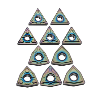 数控刀片淬火钢热处理加硬材料车刀片三角形桃型外圆刀头超硬刀粒