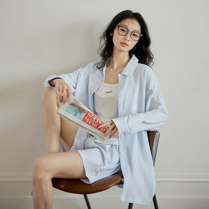 微醺小姐女家居服套装可外穿