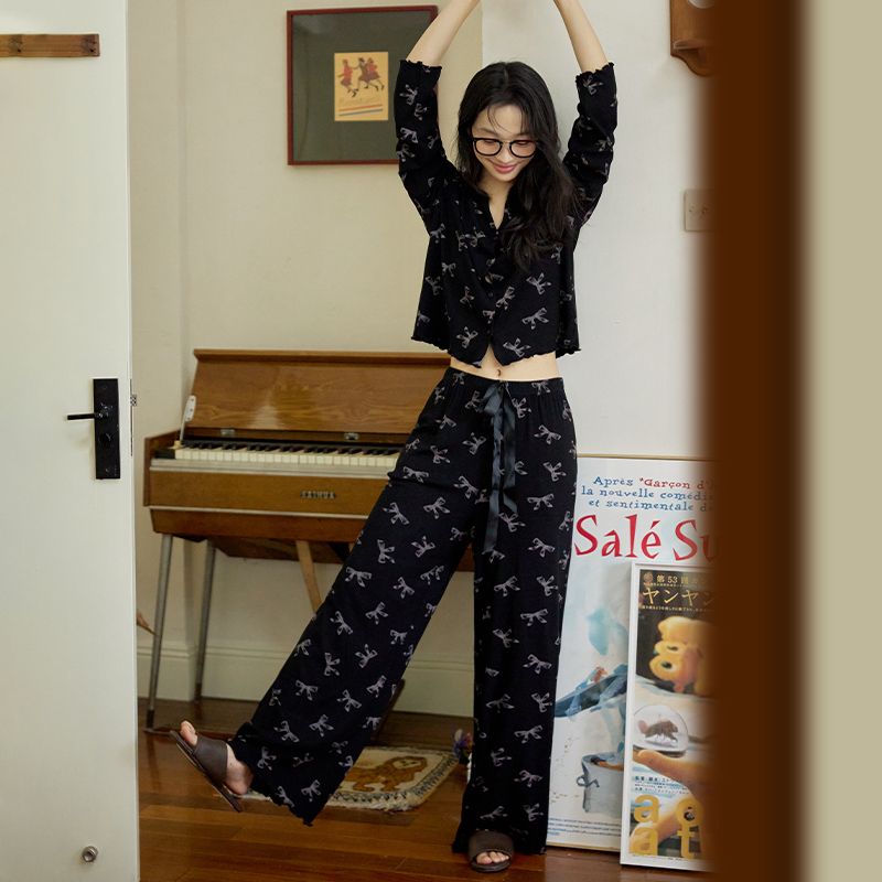 微醺小姐女亲肤柔软家居服套装