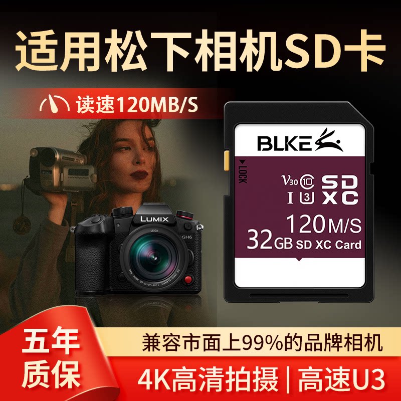 适用松下相机储存卡32g内存卡高速sd卡微单反数码摄像机内存储卡图片