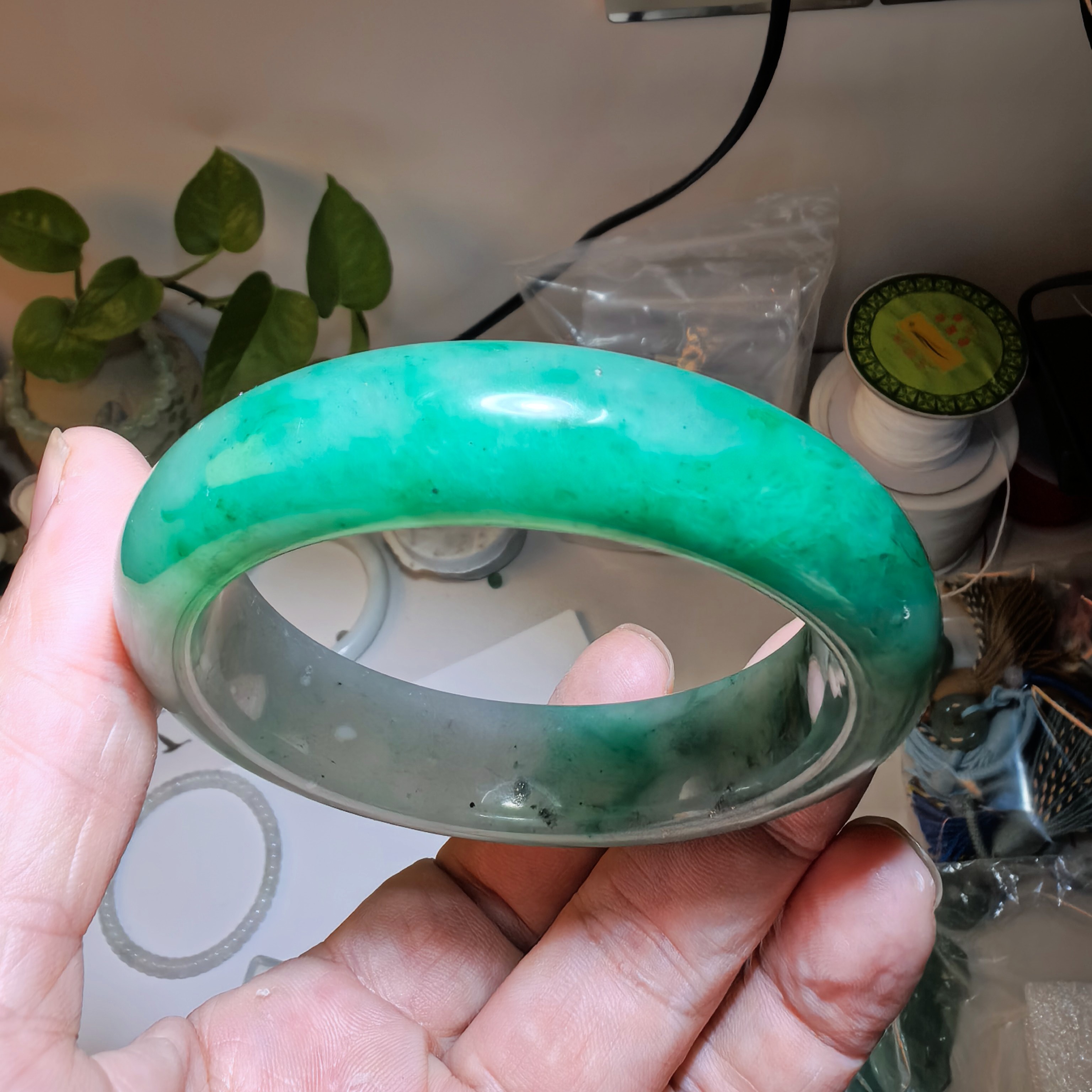 天然缅甸A货翡翠手镯