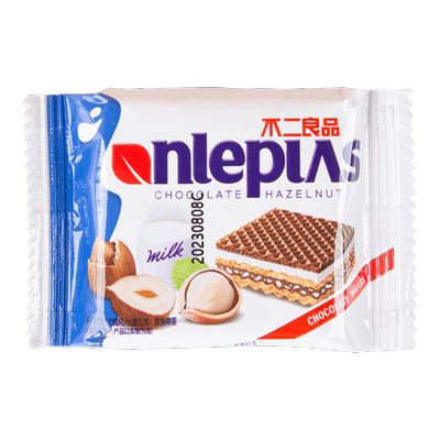 不二良品生椰拿铁巧克力威化饼干