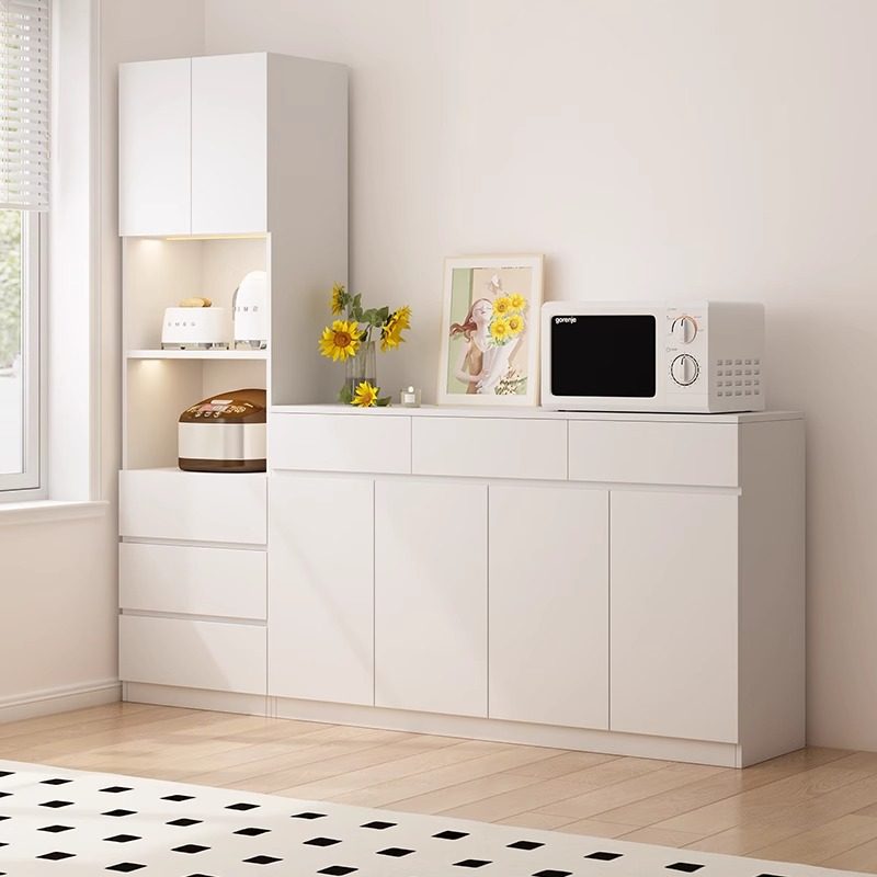 蜂窝铝合金奶油风餐边柜现代简约靠墙一体边柜储物柜客厅收纳柜子,住宅家具,餐边柜,淘宝优惠券,粉丝福利购,淘宝优惠卷