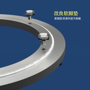 餐桌转盘轴承底座家用消音铝合金转芯玻璃实木圆桌大理石旋转40cm