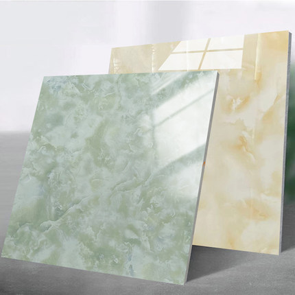 翡翠绿地板砖800x800客厅卫生间地砖绿色瓷砖600x600防滑玉石磁砖