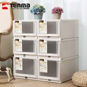 精选天马株式 会社FITS塑料抽屉式 收纳盒可叠加收纳箱衣物整理箱多